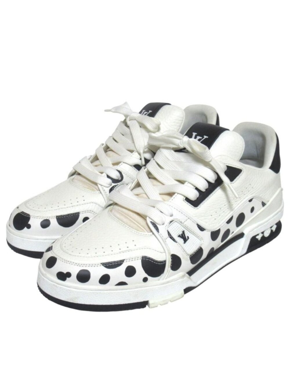 Louis Vuitton Yayoi Kusama Collaboration LV Trainers Leather Sneakers 7.5